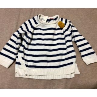 ザラキッズ(ZARA KIDS)のZARA baby ★ニット トップス ボーダー 女の子 6-9m 74cm(ニット/セーター)