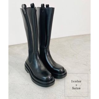 ザラ(ZARA)のbasement online ロングブーツ 黒 23cm(ブーツ)