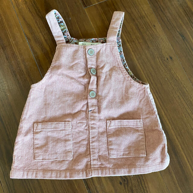 ZARA KIDS(ザラキッズ)のzara kids ピンクコーデュロイワンピース キッズ/ベビー/マタニティのベビー服(~85cm)(ワンピース)の商品写真