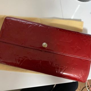 ルイヴィトン(LOUIS VUITTON)のお値下げ！！ルイヴィトン ヴェルニ 長財布 赤 レッド(財布)