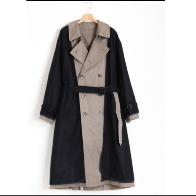 SUNSEA(サンシー)のYOKE 20AW REVERSIBLE TRANCH COAT【サイズ3】 メンズのジャケット/アウター(トレンチコート)の商品写真