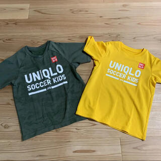 ユニクロ(UNIQLO)のユニクロ　サッカーTシャツ　2枚セット(ウェア)
