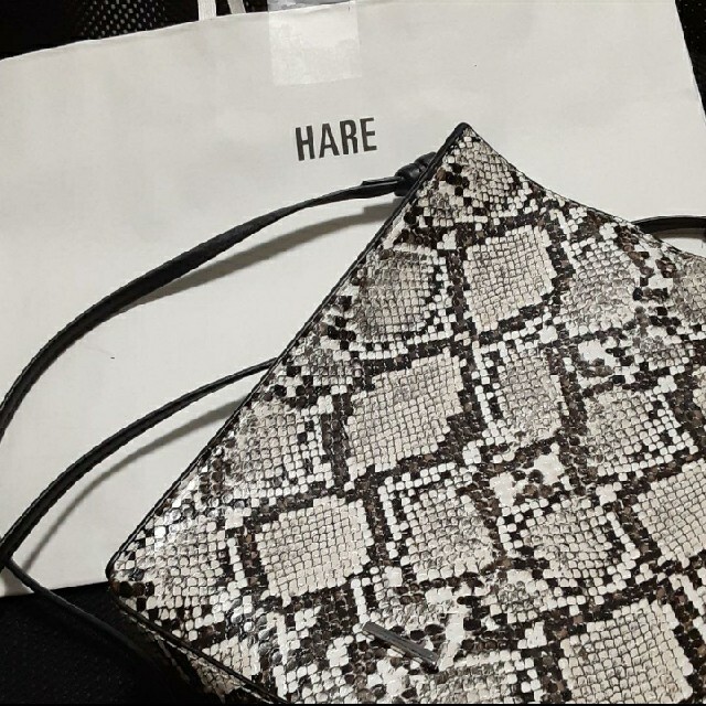HARE(ハレ)のコンパクトショルダーバッグ パイソン柄 メンズのバッグ(ショルダーバッグ)の商品写真