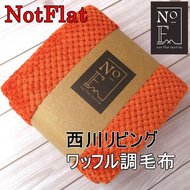 【値下げしました】NotFlat 西川ワッフル調ニューマイヤー毛布・シングル インテリア/住まい/日用品の寝具(毛布)の商品写真