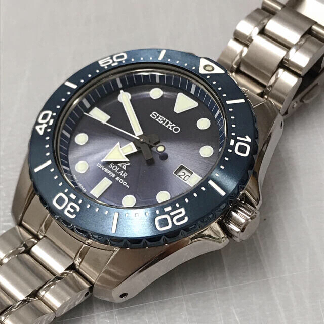 【特別セール品】 セイコープロスペックスV157-0BN0 PROSPEX ソーラー チタン 美品 腕時計(アナログ)