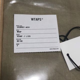 W)taps - 20AW WTAPS WRAP / SCARF / LICOの通販 by マイク's shop