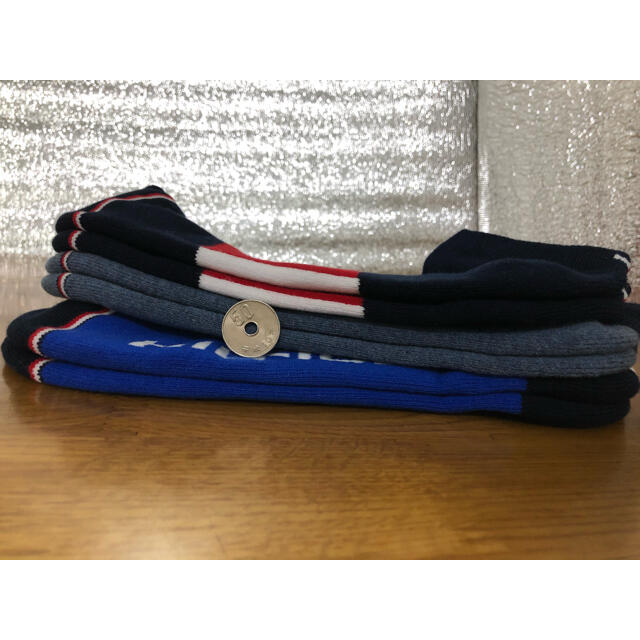 TOMMY HILFIGER(トミーヒルフィガー)の新品トミーヒルフィガーTOMMY HILFIGERメンズソックス3足セット422 メンズのレッグウェア(ソックス)の商品写真