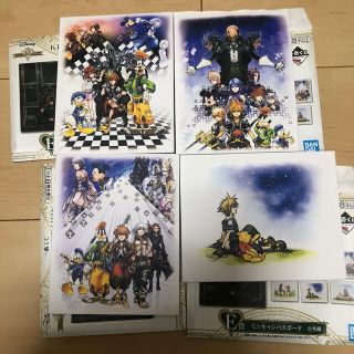 一番くじ　キングダムハーツ　E賞　キャンパスボード4種(その他)