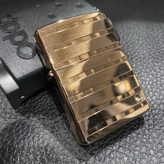 ジッポー(ZIPPO)の【ZIPPO】ゴールド 2003年製 ジッポライター 箱付き(タバコグッズ)