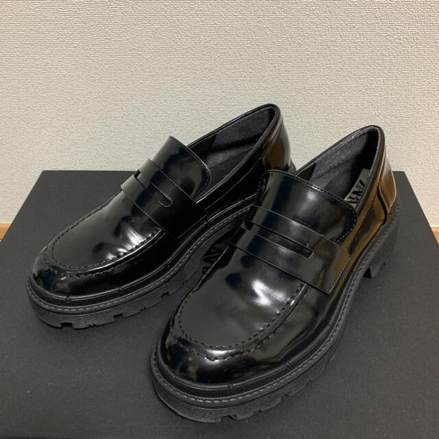 3/7まで出品！ZARA トラックソールローファー　36 長谷川京子