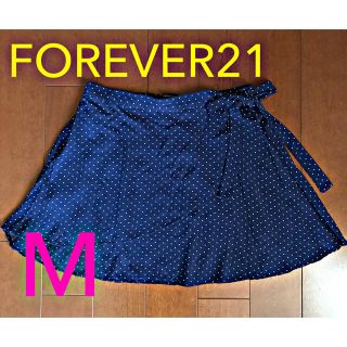 フォーエバートゥエンティーワン(FOREVER 21)の◆夏物SALE◆ FOREVER21 ドットラップ風スカート Mサイズ(ミニスカート)