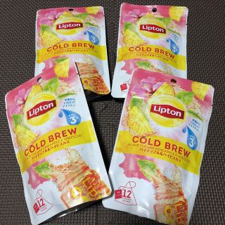 ユニリーバ(Unilever)のリプトン コールドブリュー パイナップル＆ハイビスカスティー ティーバッグ 4袋(茶)