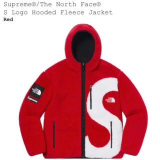 シュプリーム(Supreme)のsupreme north face hooded fleece red M(ブルゾン)