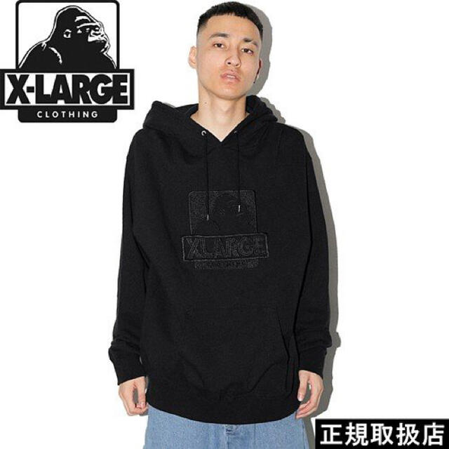 XLARGE(エクストララージ)のXLARGE 刺繍ロゴパーカー　美品 メンズのトップス(パーカー)の商品写真