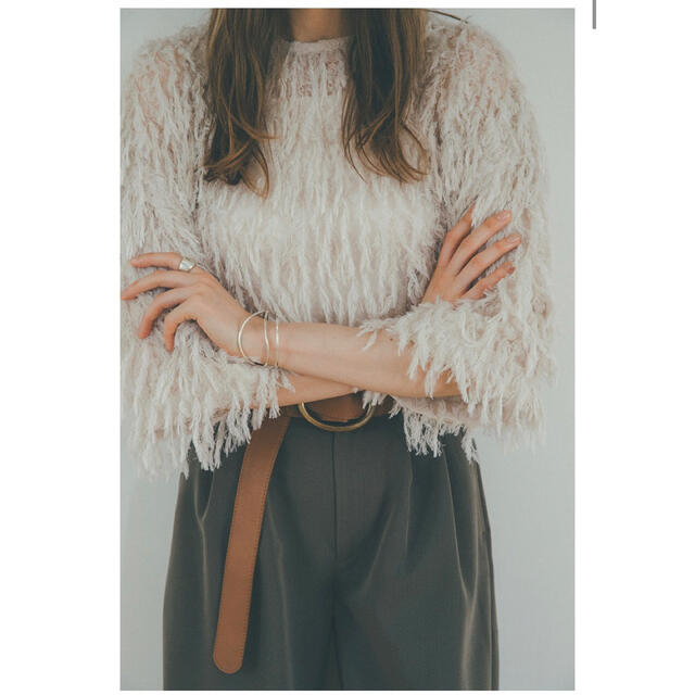 FRINGE LACE TOPS  【CLANE】