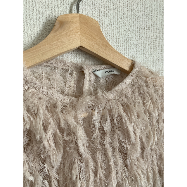 FRINGE LACE TOPS  【CLANE】