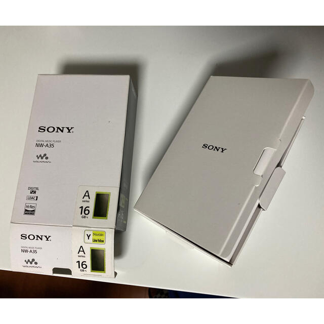 SONY(ソニー)の【美品】NW-A30 イエロー ハイレゾ　高音質 スマホ/家電/カメラのオーディオ機器(ポータブルプレーヤー)の商品写真