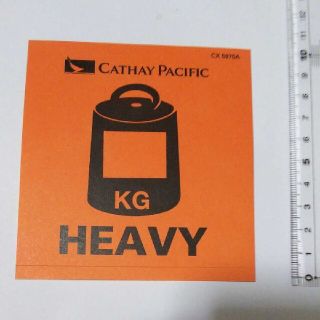 ジャル(ニホンコウクウ)(JAL(日本航空))の香港・CX キャセイパシフィック HEAVY ステッカー シール 一枚 単品(航空機)