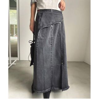 アメリヴィンテージ(Ameri VINTAGE)のAmeri VINTAGE WESTERN FLAP DENIM SKIRT(ロングスカート)