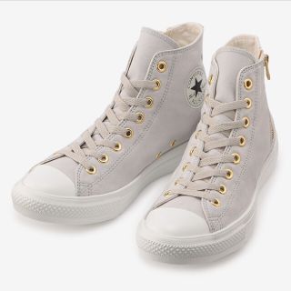 コンバース(CONVERSE)の ♡mimi♡様専用ALL STAR LIGHT GOLDZIP HI グレー(スニーカー)