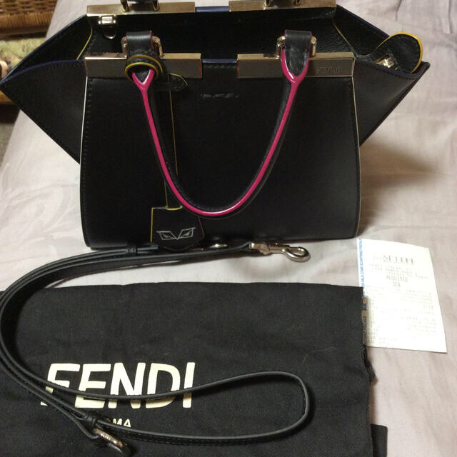 フェンディ トロワジュール ブラック モンスター FENDI バッグ