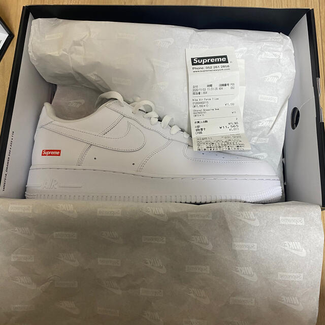 【新品24.5】Supreme × Nike Air Force 1 Low 白