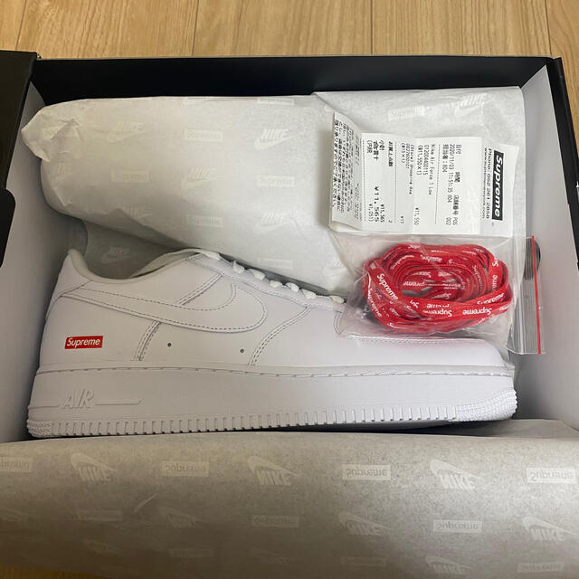 28cm 白 Supreme Nike Air Force 1 Low