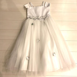 最終価格‼️ 女の子 150 アメリカ製 ホワイト キッズ フォーマル ドレス(ドレス/フォーマル)