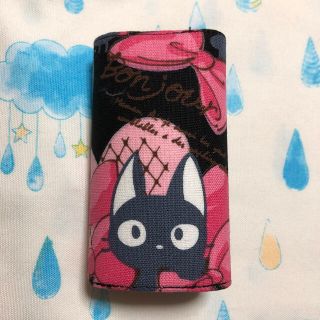 猫ちゃん×リボン　キーケース　ハンドメイド(キーケース/名刺入れ)