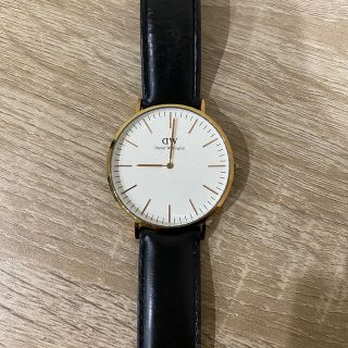 ダニエルウェリントン(Daniel Wellington)のダニエルウェリントン　40mm  ゴールド ブラックベルト(腕時計)