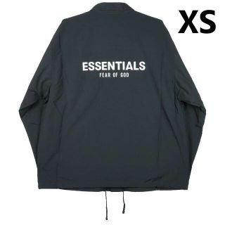 フィアオブゴッド(FEAR OF GOD)のXS / 2020AW ESSENTIALS Coach Jacket 黒(ナイロンジャケット)