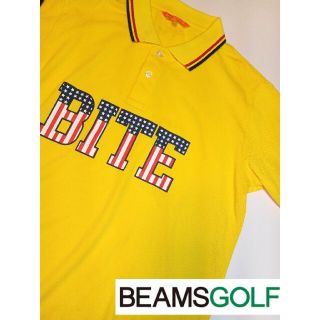 ビームス(BEAMS)のBEAMSGOLF　ポロシャツ　GOLFシャツ　リブライン(ウエア)