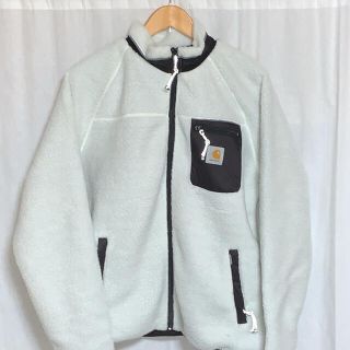 カーハート(carhartt)の新品 カーハート ボアフリースジャケット ホワイト Lサイズ c-548g(ブルゾン)