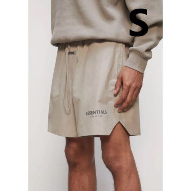 FEAR OF GOD(フィアオブゴッド)のS / ESSENTIALS Moss Volley Shorts Tan メンズのパンツ(ショートパンツ)の商品写真