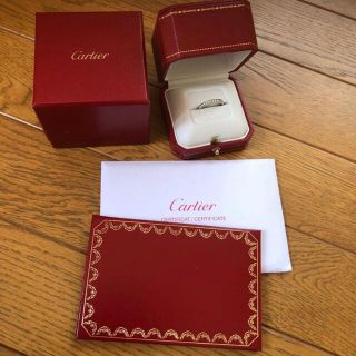 カルティエ(Cartier)のカルティエpt95ハーフエタニティリング53(リング(指輪))