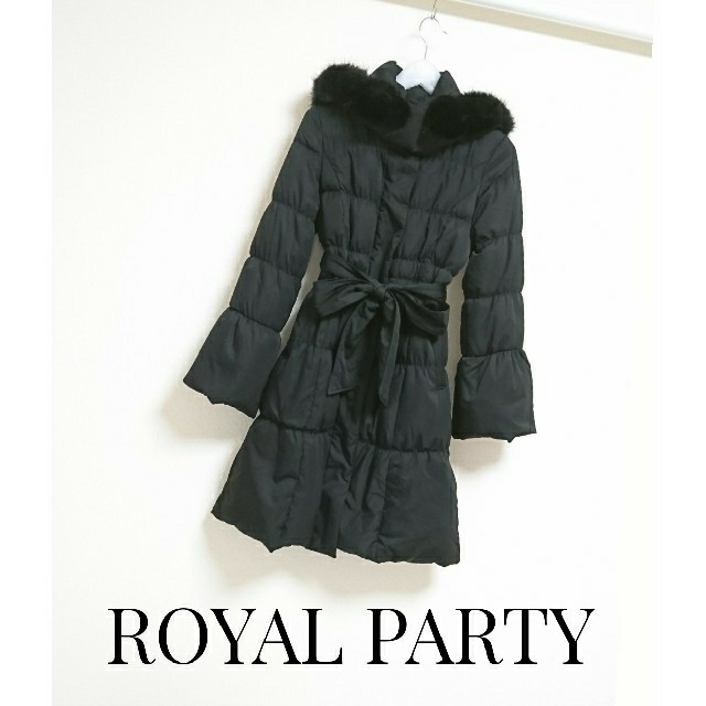 ROYAL PARTY(ロイヤルパーティー)のROYAL PARTY ファー付シャーリングダウンコート レディースのジャケット/アウター(ダウンコート)の商品写真