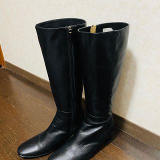 リーガル(REGAL)のREGAL リーガル 22.5cm シンプルロングブーツ黒(ブーツ)