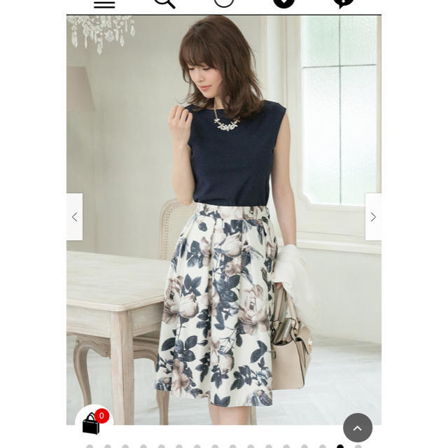 color 花柄スカート  レディースのスカート(ひざ丈スカート)の商品写真