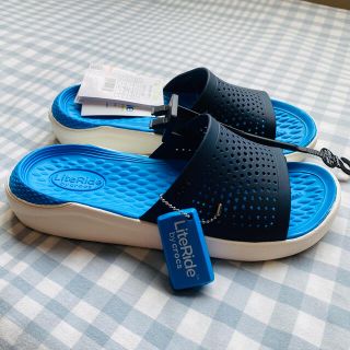 クロックス(crocs)の新品　タグ付き　クロックス サンダルLiteRide Slide 27cm(サンダル)