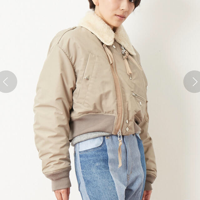 美品 jane smith military boa jacket - ミリタリージャケット