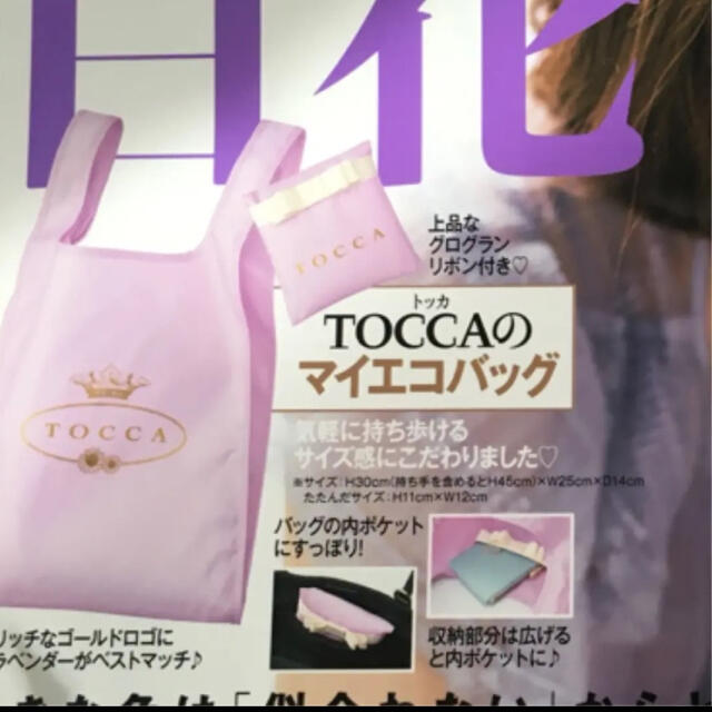 TOCCA(トッカ)の美人百花9月号 TOCCA トッカ エコバッグ 付録のみ レディースのバッグ(エコバッグ)の商品写真