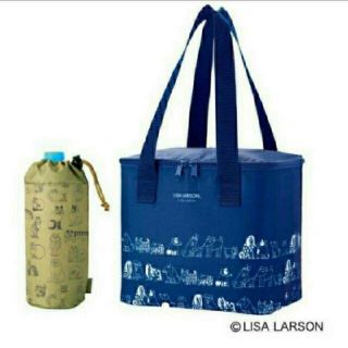 リサラーソン(Lisa Larson)の大人のおしゃれ手帖 7月　リサ・ラーソン 大容量保冷バッグ&ペットボトルホルダー(弁当用品)