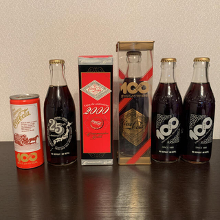 コカコーラ(コカ・コーラ)のコーラ　100周年記念ボトル　ゴールドラベル　非売品　未開封　レア　他(ノベルティグッズ)