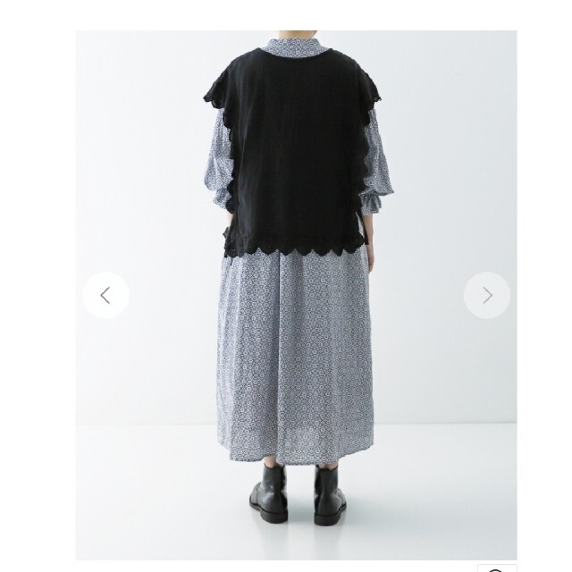 nest Robe - ネストローブ リネンスカラップ刺繍ベストの通販 by