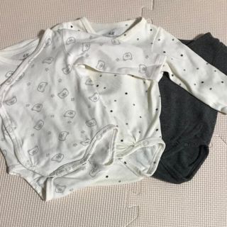 エイチアンドエム(H&M)の新生児〜 オーガニックコットン肌着3枚セット(肌着/下着)