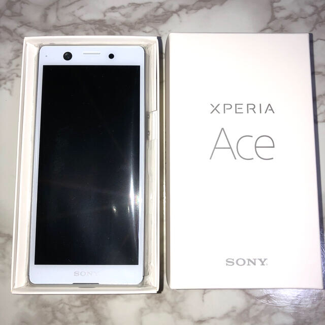 Xperia Ace White 64GB SIMフリー モバイル ケース付