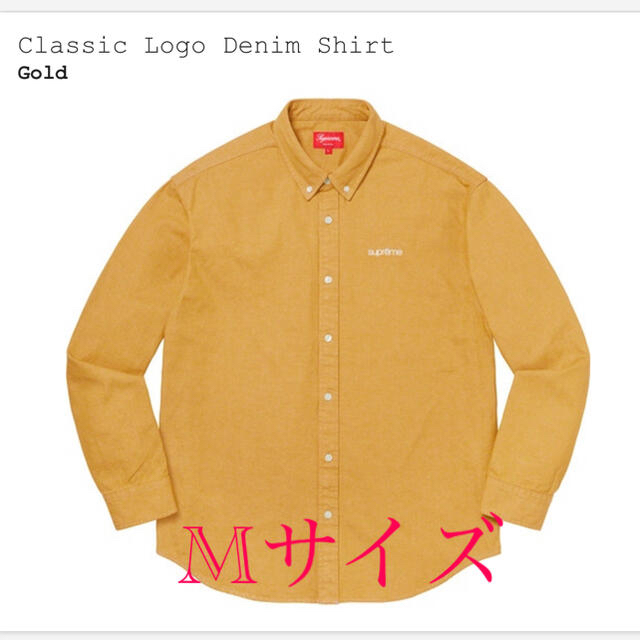 Supreme(シュプリーム)のsupreme classic logo denim shirt GOLD M メンズのトップス(シャツ)の商品写真