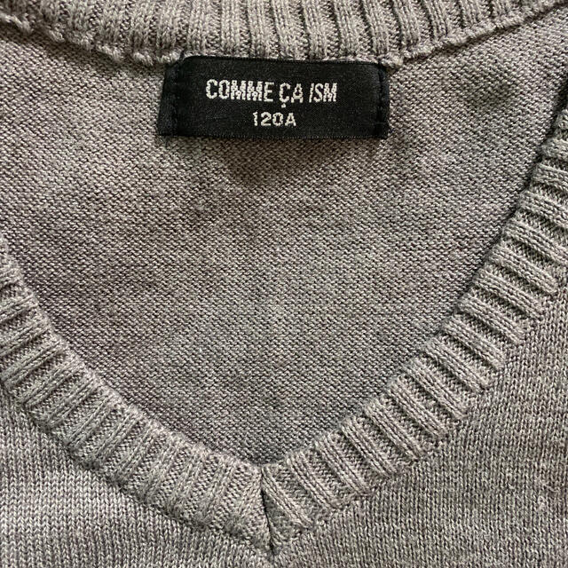 COMME CA ISM(コムサイズム)のコムサイズ ニットベスト 120 キッズ/ベビー/マタニティのキッズ服女の子用(90cm~)(ニット)の商品写真