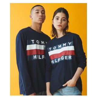 トミー(TOMMY)のトミーヒルフィガー/Tシャツ/ネイビー(Tシャツ/カットソー(七分/長袖))