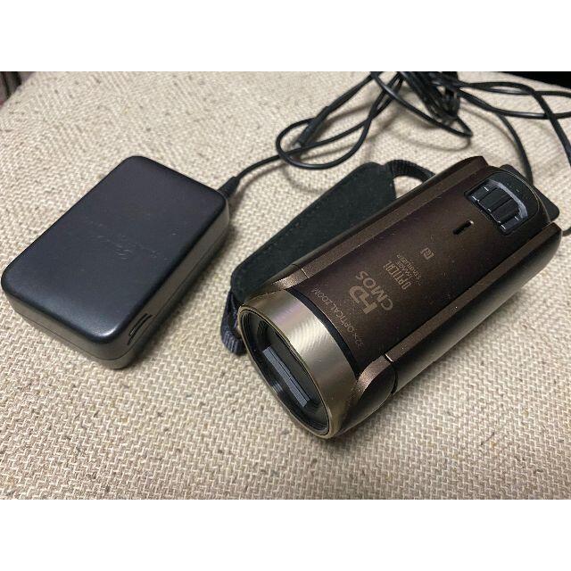 Canon(キヤノン)のCANONビデオカメラ■iVIS HF R62■（ブラウン）中古品① スマホ/家電/カメラのカメラ(ビデオカメラ)の商品写真